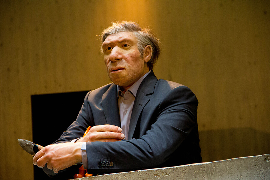 Neanderthal businessman